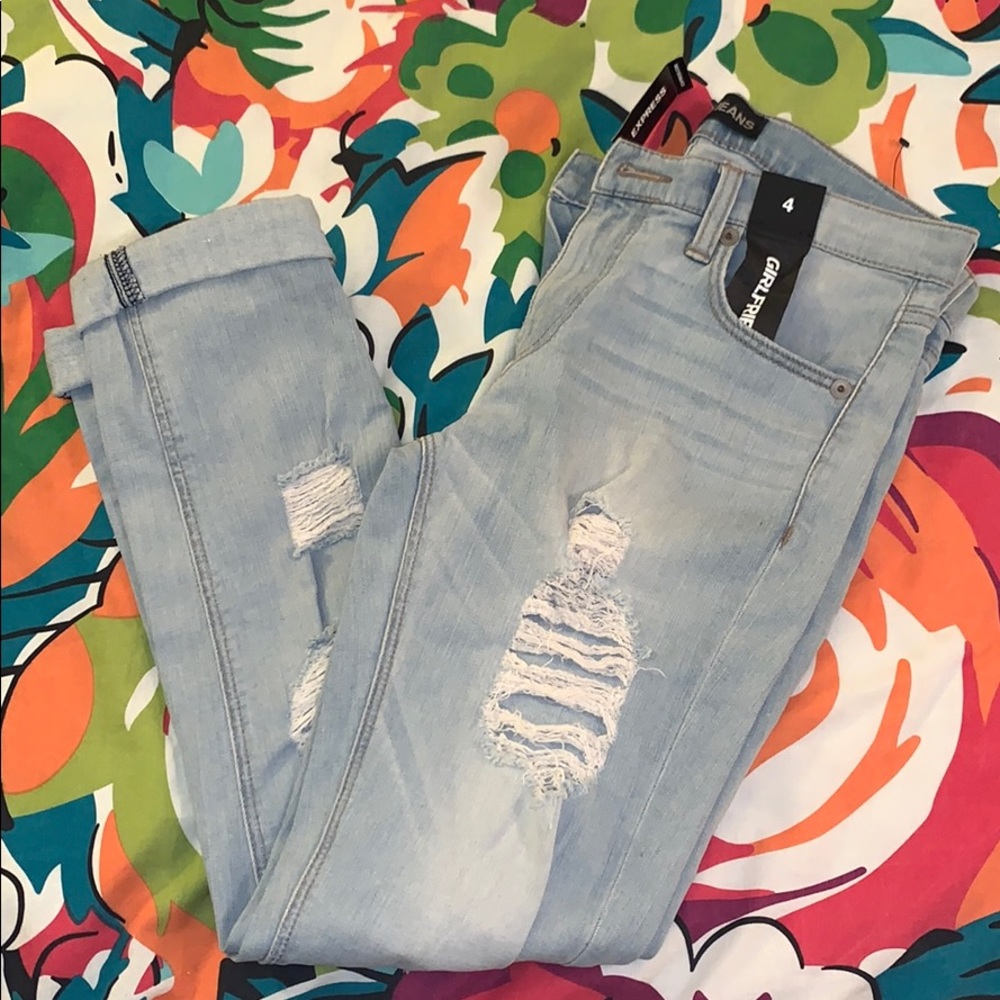 NWT | Express Girlfriend Jeans